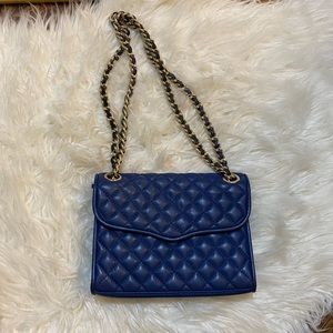 SOLD! Rebecca Minkoff blue crossbody purse in great condition!